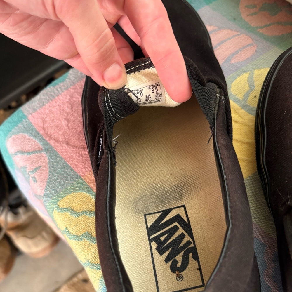 Vans Black Slip-On Shoes - Picture 2 of 3